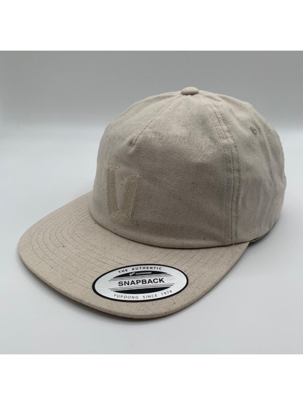 Vuori Mens Beige Hemp Blend Snapback Hat New